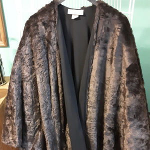 72" round U Shape Fake Crushed Beaver/Wool Jersey